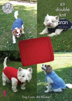 King Cole K9 Dog Coats and Blanket in King Cole DK and Aran (leaflet)