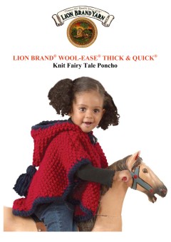 Lion Brand - Fairy Tale Poncho in Wool-Ease Thick & Quick (downloadable PDF)