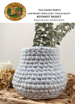 Lion Brand M21095 - Botanist Blanket in Wool-Ease Thick & Quick (downloadable PDF)