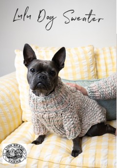 Lion Brand M22090 - Lulu Dog Sweater in Wool-Ease Thick & Quick (downloadable PDF)