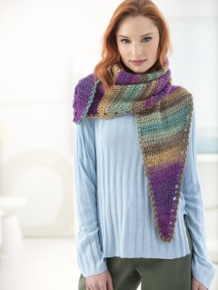 Lion Brand Shades of Spring Shawl in Landscapes (downloadable PDF)