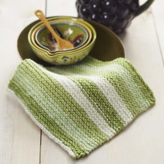Sugar 'n Cream - Basic Knit Dishcloth in Stripes (downloadable PDF)