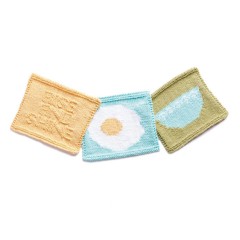 Sugar 'n Cream - Breakfast Dishcloth Knit Trio in Solids (downloadable PDF)