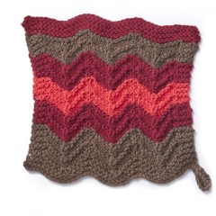 Sugar 'n Cream - Changing Colours Knit Dishcloth in Solids (downloadable PDF)