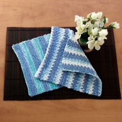 Sugar 'n Cream - Stripes Dishcloth to Crochet or Knit in Stripes (downloadable PDF)