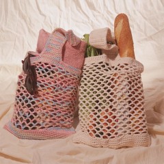 Sugar 'n Cream - Crochet Market Bag in Solids (downloadable PDF)
