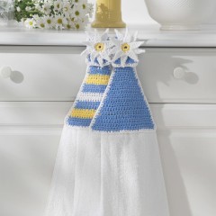 Sugar 'n Cream - Crochet Towel Toppers in Solids (downloadable PDF)