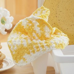 Sugar 'n Cream - Daisy Plain Dishcloth in Solids and Ombres (downloadable PDF)