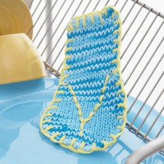 Sugar 'n Cream - Flip Flop Dishcloth in Solids and Ombres (downloadable PDF)
