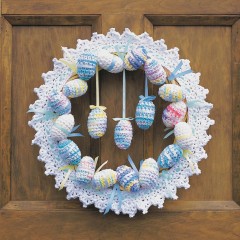 Sugar 'n Cream - Happy Easter Wreath in Solids and Ombres (downloadable PDF)