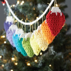Sugar 'n Cream - Holiday Lights Garland in Solids (downloadable PDF)