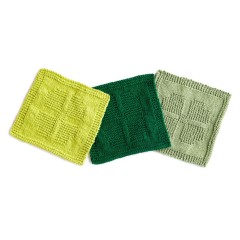 Sugar 'n Cream - Lucky Charm Knit Dishcloth in Solids (downloadable PDF)