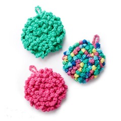 Sugar 'n Cream - Nubby Crochet Scrubber in Solids or Ombres (downloadable PDF)