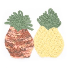 Sugar 'n Cream - Pineapple Dishcloth in Solids or Ombres (downloadable PDF)