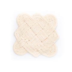 Sugar 'n Cream - Sailors Knot Crochet Dishcloth in Solids (downloadable PDF)
