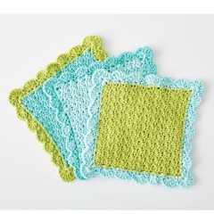 Sugar 'n Cream - Scalloped Crochet Dishcloth in Solids (downloadable PDF)