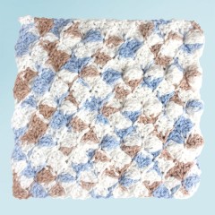 Sugar 'n Cream - Shell Stitch Crochet Dishcloth in Ombres (downloadable PDF)