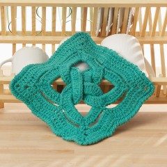 Sugar 'n Cream - St Patrick's Day Celtic Knot Dishcloth in Solids (downloadable PDF)