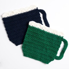 Sugar 'n Cream - Take a Sip Crochet Dishcloth in Solids (downloadable PDF)