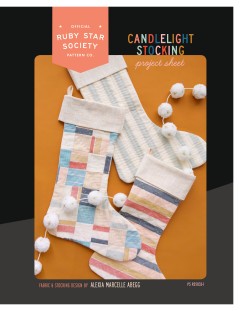 Ruby Star Society - Candlelight Stocking Pattern (downloadable PDF)