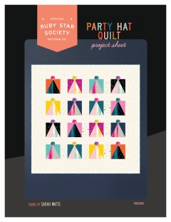 Ruby Star Society - Party Hat Quilt Pattern (downloadable PDF)