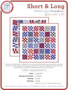 Moda - Short and Long Jelly Roll Quilt Pattern (downloadable PDF)