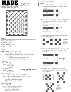 Moda - Simple Chain Quilt Pattern (downloadable PDF)