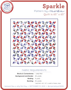 Moda - Sparkle Jelly Roll Quilt Pattern (downloadable PDF)
