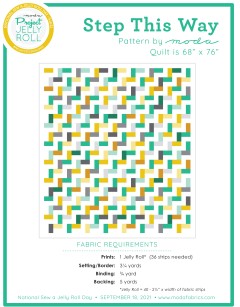 Moda - Step This Way Jelly Roll Quilt Pattern (downloadable PDF)