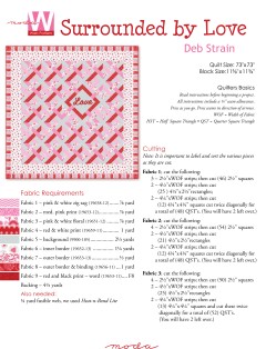 Moda - Surrounded by Love Quilt Pattern (downloadable PDF)