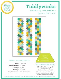 Moda - Tiddlywinks Jelly Roll Quilt Pattern (downloadable PDF)