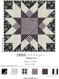 Moda - Urban Cottage Quilt Pattern (downloadable PDF)