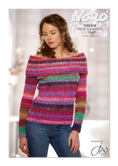 Noro 034 - Womens Sweater in Silk Garden (downloadable PDF)
