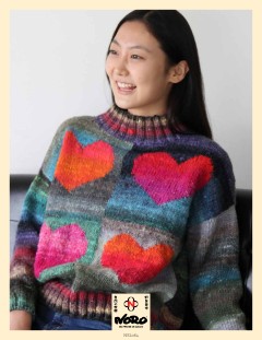 Noro NSL064 - Heart Sweater in Kureyon (downloadable PDF)