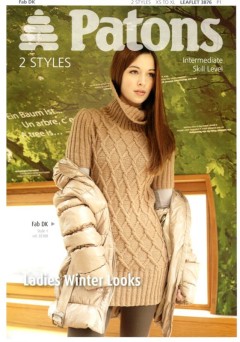 Patons 3876 - Fab DK (leaflet) Ladies Winter Looks