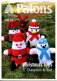 Patons 3932 - Fab DK Christmas Toys (leaflet)