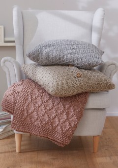 Patons - Blanket & Pillows in Fab Big (downloadable PDF)