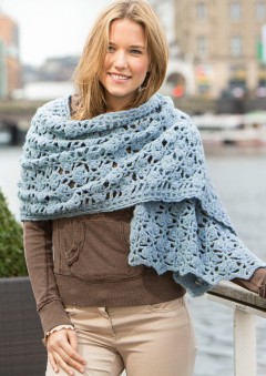 Patons - Crocheted Shawl in Dream Light  (downloadable PDF)