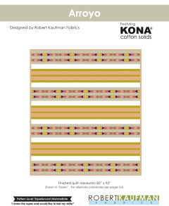 Kona Cotton Solids - Arroyo Quilt Pattern (downloadable PDF)