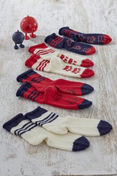 Regia - Childrens Socks with Rolled Tops in Regia 6 Ply (downloadable PDF)