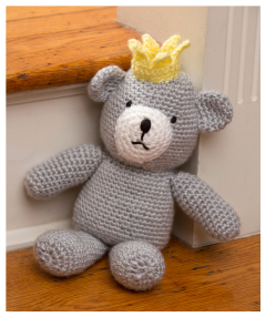 Red Heart - Birthday Bear for a Prince in Red Heart Soft (downloadable PDF)