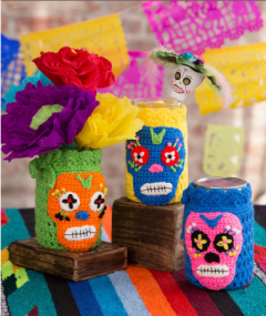 Red Heart - Day Of the Dead Cozies in Super Saver (downloadable PDF)