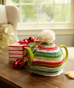 Red Heart - Holiday Teapot Cozy in Soft (downloadable PDF)