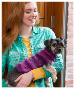Red Heart - Paw Print Dog Sweater in Red Heart Boutique (downloadable PDF)