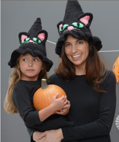 Red Heart - Witchy Cat Hat in Super Saver (downloadable PDF)