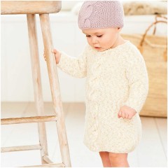 Rico Baby 1040 (downloadable PDF) Sweater, Dress and Hat in Baby Dream DK