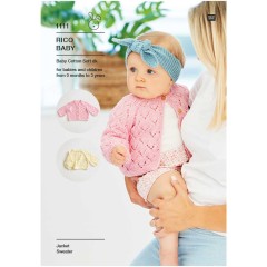 Rico Baby 1111 (Leaflet) Jacket and Sweater in Baby Cotton Soft DK