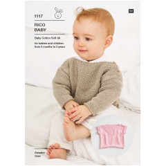 Rico Baby 1117 (Leaflet) Sweater and Shirt in Baby Cotton Soft DK