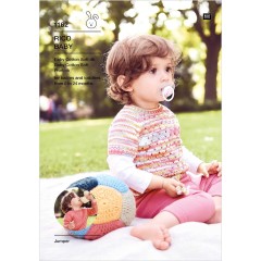 Rico Baby 1162 Long or Short Sleeved Jumper in Baby Cotton Soft DK (leaflet)