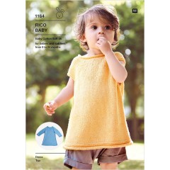 Rico Baby 1164 Dress and Top in Baby Cotton Soft DK (downloadable PDF)